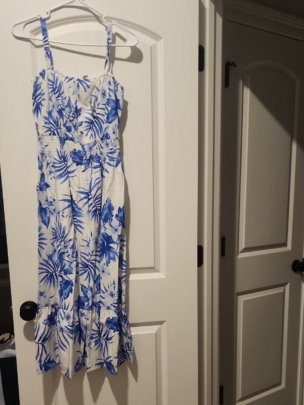 The Children's Place White and Blue Floral Maxi Dress